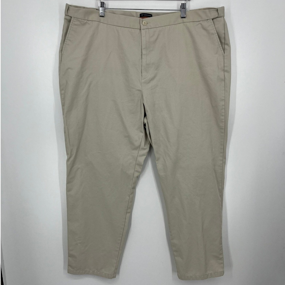 Dockers Stain Defender Khaki Chinos Womens Size 24W Medium Tan Cotton Pants